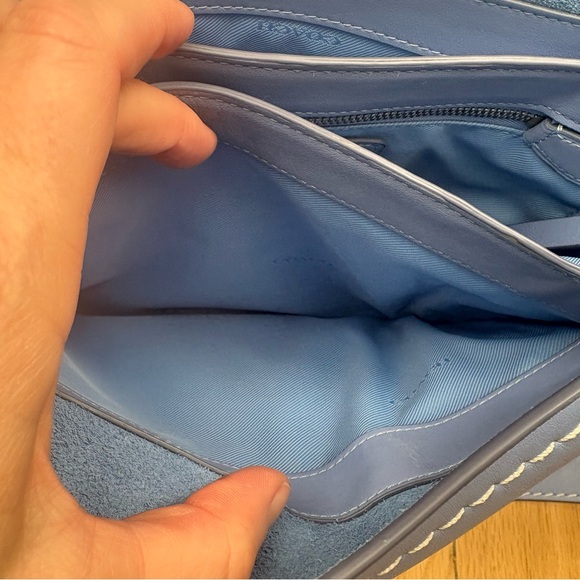 Coach Drifter Should Bag in Calf Leather Periwinkle with Turn-lock - Picture 10 of 14